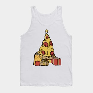 Pizza Christmas Tree Tank Top